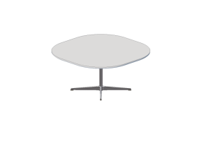 Tavoli 3D - Tavolo quadrato - Fritz Hansen - Series - A203