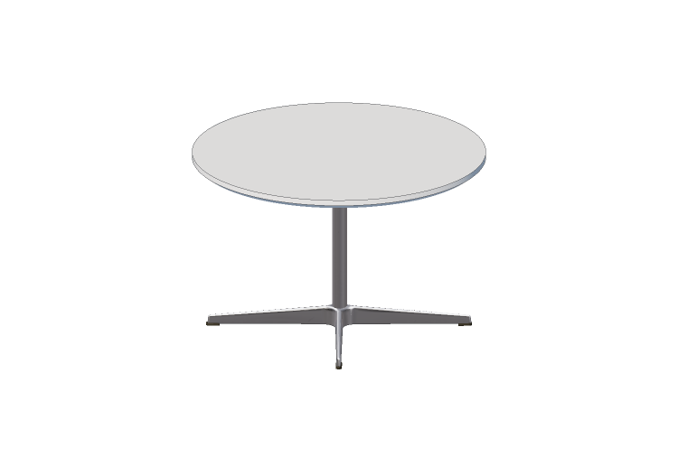 3D Tables - Round Table - Fritz Hansen - Series -A222 -... 3D Tables - Round Table - Fritz Hansen - Series -A222 -...