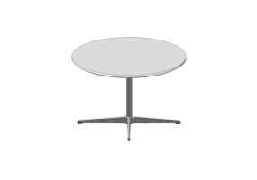 3D Tisch - Tisch rund - Fritz Hansen - Series -A222