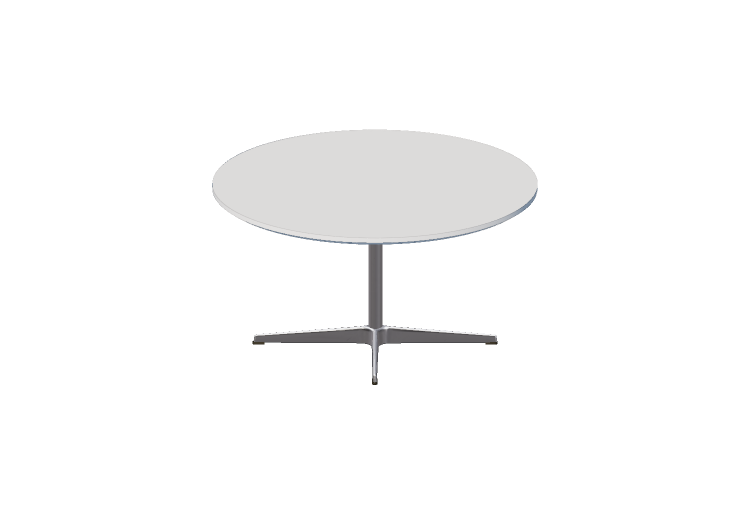 Mesas 3D - Mesa redonda - Fritz Hansen - Series -A223 -... Mesas 3D - Mesa redonda - Fritz Hansen - Series -A223 -...