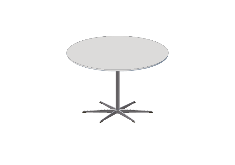 Tables 3D - Table ronde - Fritz Hansen - Series -A825 -... Tables 3D - Table ronde - Fritz Hansen - Series -A825 -...