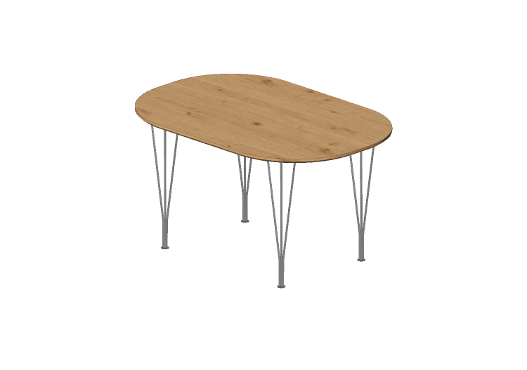 Mesas 3D - Mesa retangular - Fritz Hansen - Séries - B611 -... Mesas 3D - Mesa retangular - Fritz Hansen - Séries - B611 -...