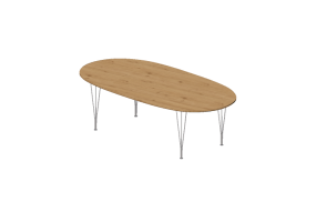 3D Tables - Rectangular Table - Fritz Hansen - Series - B614