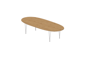 Mesas 3D - Mesa rectangular - Fritz Hansen - Series - B617