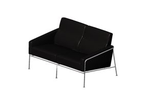 3D Sessel und Sofas - Sofa 2-Sitzer - Fritz Hansen - Series 3302