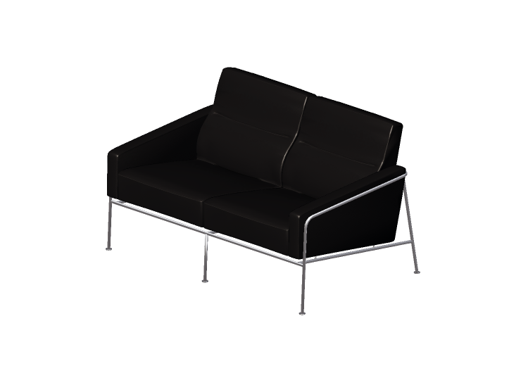 Chairs and Sofas 3D - Two seater sofa - Fritz Hansen -... Chairs and Sofas 3D - Two seater sofa - Fritz Hansen -...