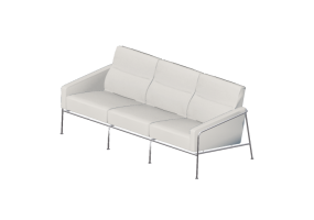 Poltronas y Sof&aacute;s 3D - Sof&aacute; de tres plazas - Fritz Hansen - Series 3303