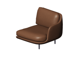 Chairs and Sofas 3D - Sofa base Module - Fritz Hansen - Lune - JH002L