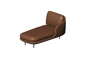Poltronas y Sof&aacute;s 3D - M&oacute;dulo sof&aacute; - Fritz Hansen - Lune - JH004L