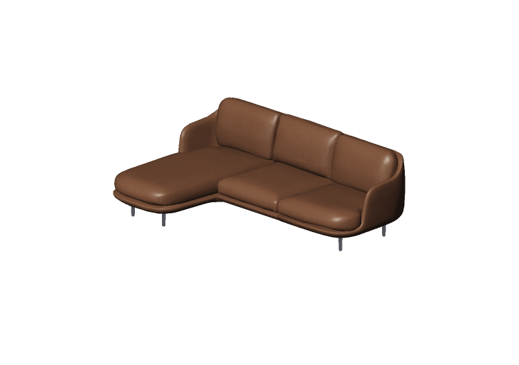 3D Sessel und Sofas - Sofa mit Halbinsel - Fritz Hansen -... 3D Sessel und Sofas - Sofa mit Halbinsel - Fritz Hansen -...