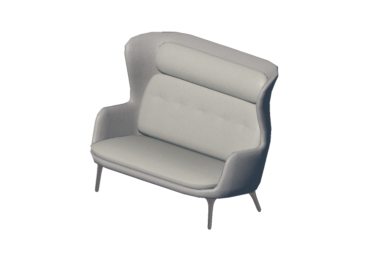 Poltronas y Sofás 3D - Sofá de tela - Fritz Hansen - Ro -... Poltronas y Sofás 3D - Sofá de tela - Fritz Hansen - Ro -...