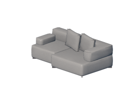 Poltronas y Sof&aacute;s 3D - Sof&aacute; de tela - Fritz Hansen - Alphabet - PL210-2