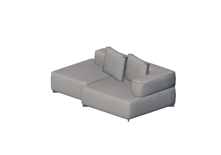 Divani 3D - Divano in tessuto - Fritz Hansen - Alphabet -... Divani 3D - Divano in tessuto - Fritz Hansen - Alphabet -...