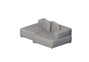 Chairs and Sofas 3D - Fabric Sofa - Fritz Hansen - Alphabet - PL210-4