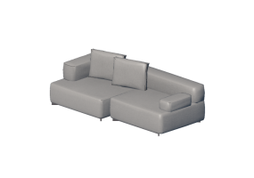 Poltronas y Sof&aacute;s 3D - Sof&aacute; de tela - Fritz Hansen - Alphabet - PL240-3