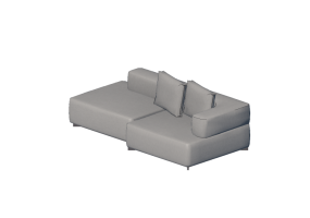 Chairs and Sofas 3D - Fabric Sofa - Fritz Hansen - Alphabet - PL240-5