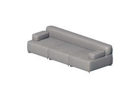 Divans 3D - Canap&eacute; en tissu - Fritz Hansen - Alphabet - PL270-1