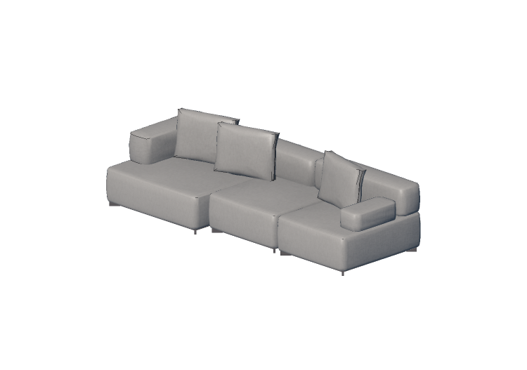 Divans 3D - Canapé en tissu - Fritz Hansen - Alphabet -... Divans 3D - Canapé en tissu - Fritz Hansen - Alphabet -...