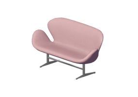 Divans 3D - Canap&eacute; en tissu - Fritz Hansen - Swan - 3321