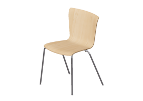 3D St&uuml;hle - Stuhl mit Sitz-Teil aus Holz - Fritz Hansen - Vico Duo - VM110