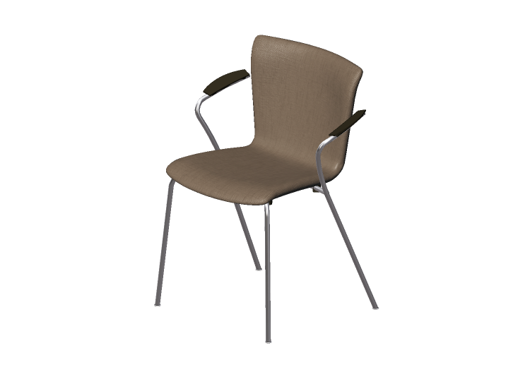 Sedie 3D - Sedia con seduta imbottita - Fritz Hansen - Vico... Sedie 3D - Sedia con seduta imbottita - Fritz Hansen - Vico...
