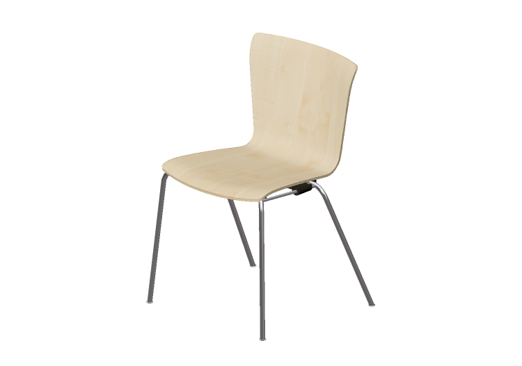 3D Stühle - Stuhl mit Sitz-Teil aus Holz - Fritz Hansen -... 3D Stühle - Stuhl mit Sitz-Teil aus Holz - Fritz Hansen -...