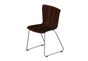 Sillas 3D - Silla con asiento de madera - Fritz Hansen - Vico Duo - VM114