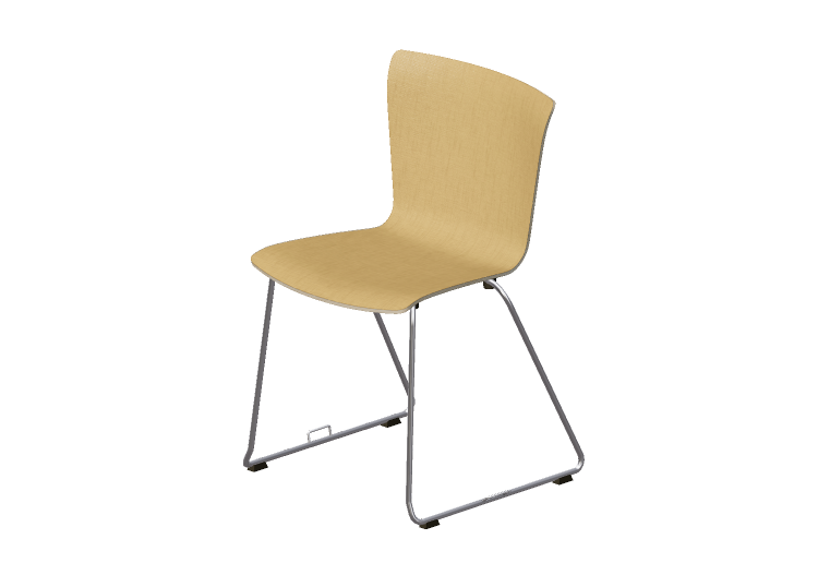 3D Chairs - Chair with upholstered seat - Fritz Hansen -... 3D Chairs - Chair with upholstered seat - Fritz Hansen -...