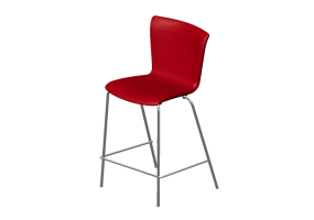 Cadeira 3D - Banqueta com assento estofado - Fritz Hansen - Vico Duo - VM116