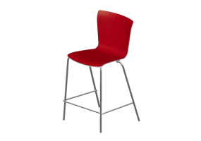 Chaises 3D - Tabouret avec assise rev&ecirc;tue - Fritz Hansen - Vico Duo - VM116