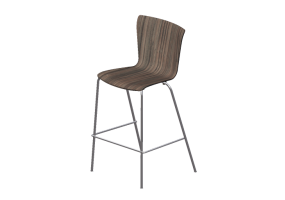 3D St&uuml;hle - Hocker mit Sitz-Teil aus Holz - Fritz Hansen - Vico Duo - VM118