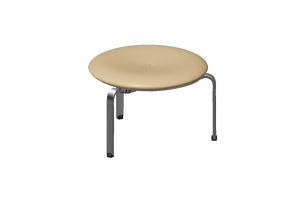 Sedie 3D - Sgabello in pelle - Fritz Hansen - PK33 - 3180
