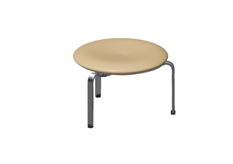 Chaises 3D - Tabouret en cuir - Fritz Hansen - PK33 - 3180... Chaises 3D - Tabouret en cuir - Fritz Hansen - PK33 - 3180...