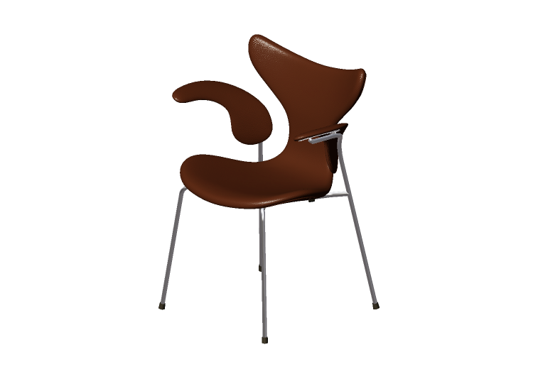 Chaises 3D - Chaise avec assise rembourréee - Fritz Hansen... Chaises 3D - Chaise avec assise rembourréee - Fritz Hansen...