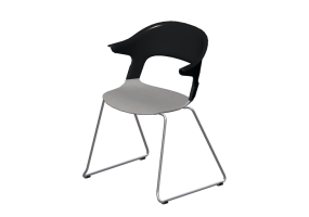3D Chairs - Chair with fabric seat - Fritz Hansen - Pair - BH31