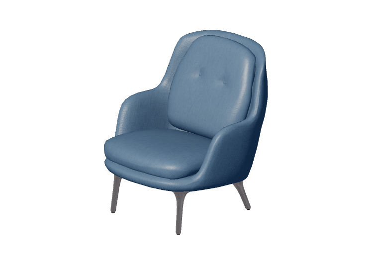 3D Sessel - Sessel aus Stoff - Fritz Hansen - Fri - JH4 -... 3D Sessel - Sessel aus Stoff - Fritz Hansen - Fri - JH4 -...