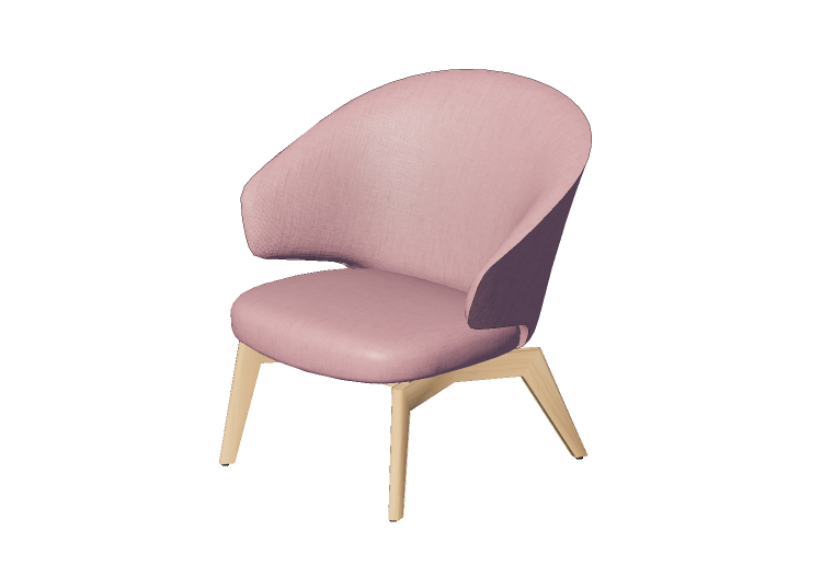 Poltronas 3D - Poltrona com assento em tecido - Fritz... Poltronas 3D - Poltrona com assento em tecido - Fritz...