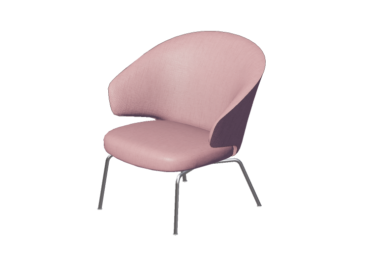 Poltrone 3D - Poltrona con seduta in tessuto - Fritz Hansen... Poltrone 3D - Poltrona con seduta in tessuto - Fritz Hansen...