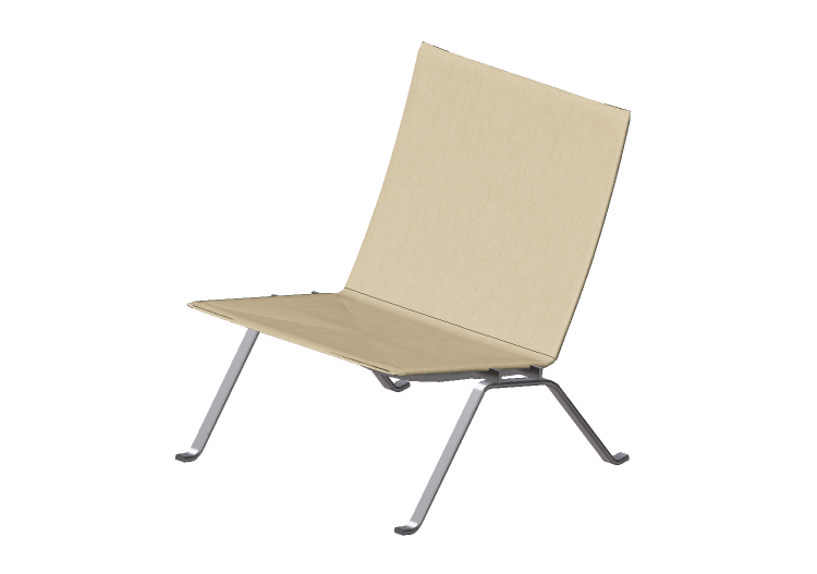 Poltronas 3D - Poltrona em tecido - Fritz Hansen - PK22 -... Poltronas 3D - Poltrona em tecido - Fritz Hansen - PK22 -...
