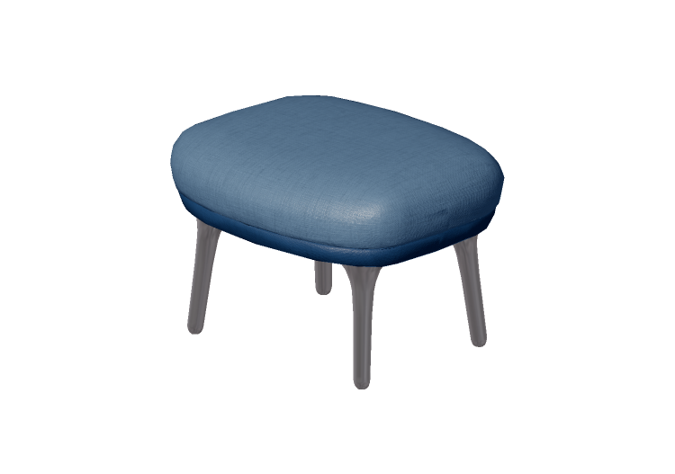 Poltrone 3D - Sgabello in tessuto - Fritz Hansen - Fri -... Poltrone 3D - Sgabello in tessuto - Fritz Hansen - Fri -...