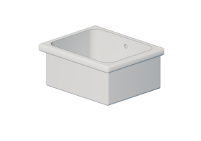 3D Waschbecken - Waschtrog aus Keramik - Geberit - Geberit Publica - 500.894.00.1