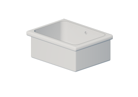 3D Waschbecken - Waschtrog aus Keramik - Geberit - Geberit Publica - 500.885.00.1