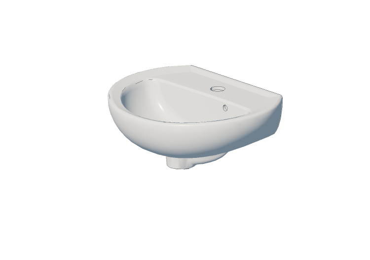 Lavabi 3D - Lavabo in ceramica - Geberit - Geberit Colibrì... Lavabi 3D - Lavabo in ceramica - Geberit - Geberit Colibrì...