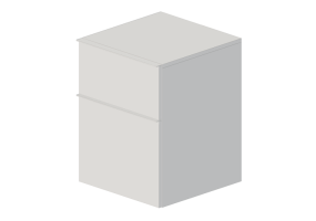 3D Furniture - Lacquered wood side cabinet - Geberit - Geberit iCon - 502.315.01.1