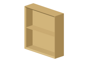 Meubles 3D - &Eacute;tag&egrave;re en bois laqu&eacute; - Geberit - Geberit iCon - 502.323.JL.1