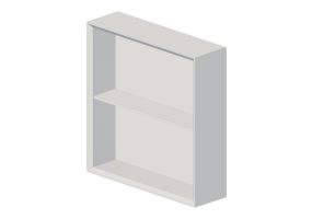 3D Furniture - Lacquered Wooden shelf - Geberit - Geberit iCon - 502.323.01.1
