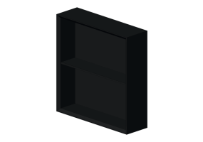 Mobili 3D - Scaffale in legno laccato - Geberit - Geberit iCon - 502.323.JK.1