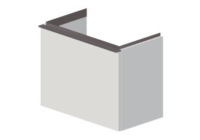 Meubles 3D - Meuble sous-lavabo - Geberit - Geberit iCon - 502.302.01.1