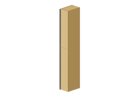 Muebles 3D - Armario de columna - Geberit - Geberit Acanto - 500.638.JL.2