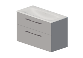 Meubles 3D - Ensemble lavabo avec meuble - Geberit - Geberit Selnova Square - 501.245.00.1